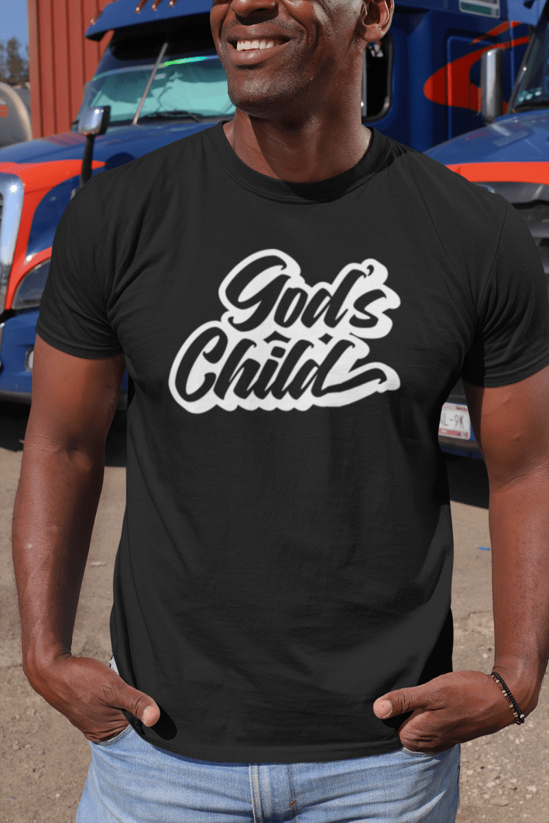 "God's Child Script" Tee - The Crown Him Brand