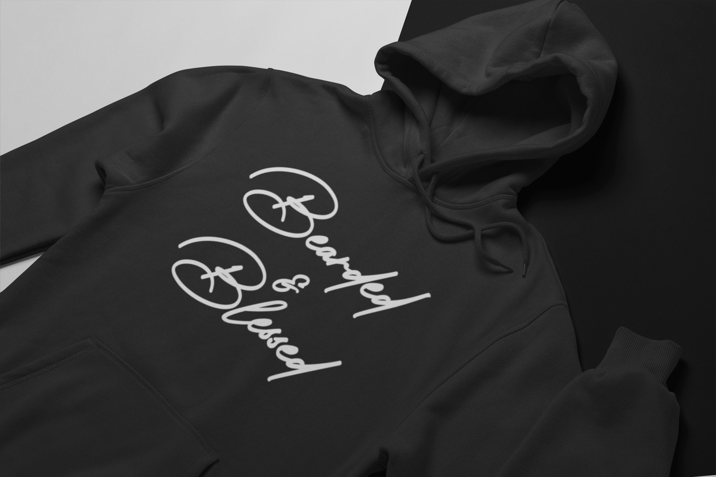 "Bearded & Blessed" Hoodie (Black)
