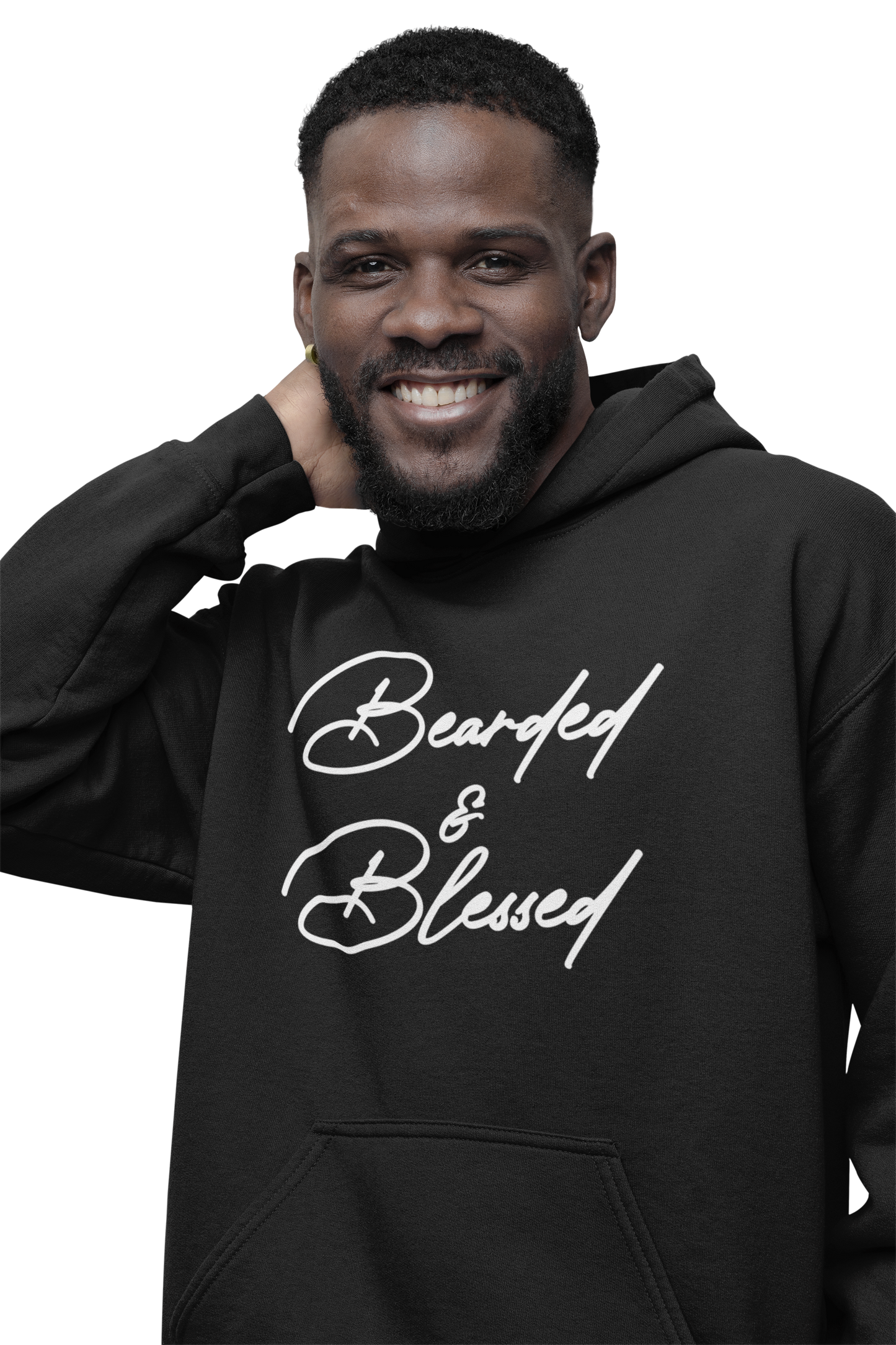 "Bearded & Blessed" Hoodie (Black)