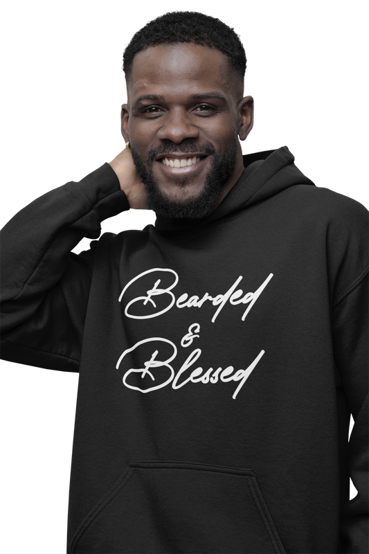 "Bearded & Blessed" Hoodie (Black)